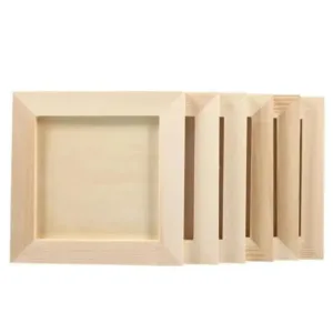 Art Puzzle Holder DIY Blank Clay Frames Desktop Ornament Painting Drawing Wooden Photo Holders DIY Craft Multi Size