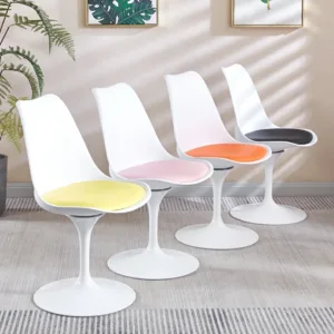 Dining Chair Eames Style Swivel Armchair Creative Armrest Comfortable Cafe Kitchen Restaurant Office Salon Reception Meuble