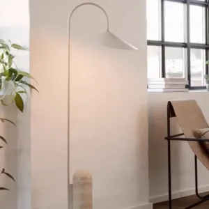 Danish Retro Marble Floor Lamps with Creative Wabi Sabi Bedroom Light Luxury Minimalist Floor Lamping