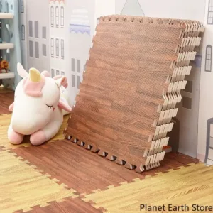 4/8/16/20Pcs Wood Grain Puzzle Mat 30x30x1CM Foam Play Mat Rug Floor Mat Carpet Play Mat Bedroom Decorative Interlocking Pad Mat