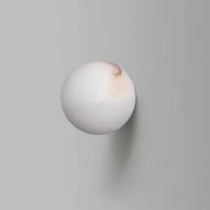 Luxury Natural Marble Round Room Bedside Wall Lamp Nordic Modern LED Living Room Bedroom Passage Corridor High-End Fixture