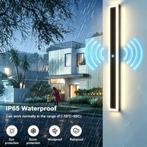 IP65 Waterproof Wall Light Motion Sensor Wall Lamp Porch Courtyard Garage Entrance Patio Outdoor Wall Light Decor Lights