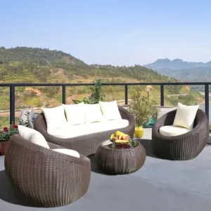 Outdoor Rattan Curved Sofas Rattan Sofa 123 Living Room Sofa Set