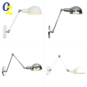 Loft Vintage industrial jielde long Arm adjustable Wall Lamp Reminisce Retractable E14 LED wall lights for bedroom living room