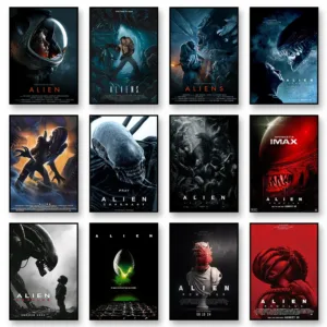 ALIEN Movie Poster High Quality Print Poster Classic Vintage Canvas Wall Art Print Mural Home Decor Gift