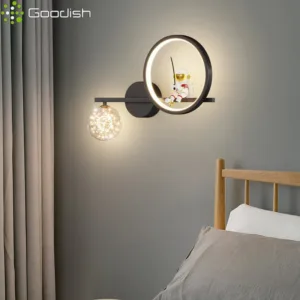 Modern Luxury Stylish Astronaut Halo Sconces LED Wall Lamps Art Creative Lights for Chidren's Room Home Decoration Chandeliers