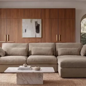 122" Oversized Modular Sectional Sofa, Boneless Couch for Living Room, Modern Comfy L Shaped Cloud Couch Sectional with, Custom