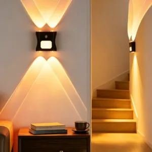 16 Colors RGB LED Wall Lights Motion Sensor Remote Control Atmosphere Lamp for Living Room Bedroom Hallway Decor