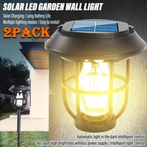 1/2Pcs Solar Floor Lights Outdoor 3IN1 LED Induction Decorative Wall Light Tungsten Hanging Lamps for Garden Landscape