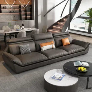 &Cheap Modern Gray U Shape Sectional Couch Microfiber Fabric Modular Sofa Luxury Home Living Room Furniture Sofa Set
