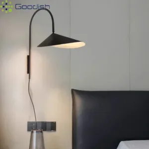 Minimalist Aluminum Hat Cap Stylish Fashion Art Creative Lustre E27 Lights LED Wall Lamps for Bedroom Home Decoration Chandelier