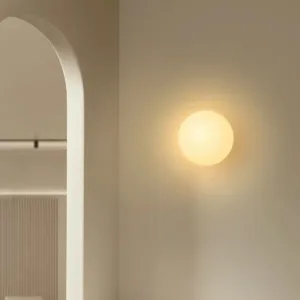 led lights interior wall sconce home room decoration lamp Sphere Wall Sconce, Nordic Minimalist Designer Wall Light