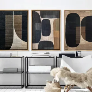 No frame)Nordic Abstract Effect Bohemian Shapes Canvas Painting Wall Art Minimalist Art Poster Prints Living Room Office Hom
