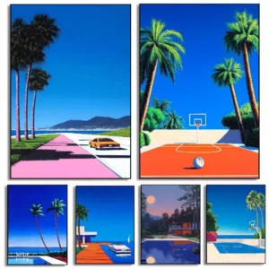 H-Hiroshi Nagai Poster Mural For Living Room Bedroom Wall Office Wall Decor Gift For Friends Unframed