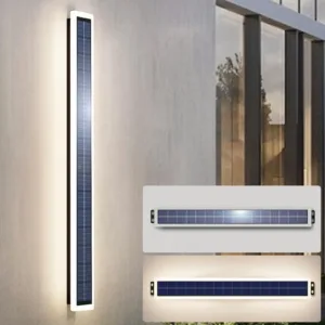 Solar Lights for Outside, Battery Operated Wall Lamps 10W Waterproof Lighting Modern 60cm Long Solar Wall Lights for Porch Patio