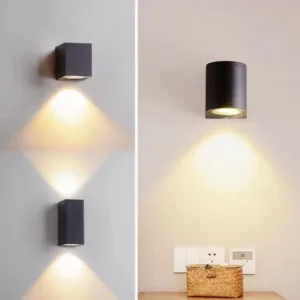 Aluminum GU10 Base Outdoor Waterproof Wall Lights Garden Porch Wall Lighting LED Wall Lamps AC86-265V