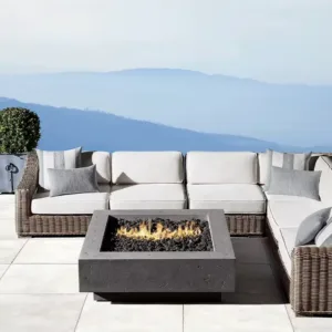 Outdoor FurnitureSectional Sofa Set Frame Waterproof Cushion Sectional Sofa Set
