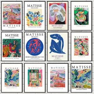 Matisse Poster Nordic Aesthetic Living Room Decor Vintage Abstract Canvas Interior Paintings Wall Art Prints Pictures Decorat