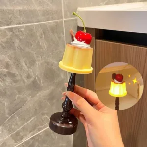 1/2pcs Pudding LED Night Light Desk Lamp Battery Powered Bedside Lamp Cute Sleeping Light Kids Bedroom Bar Decor Gift Ornament