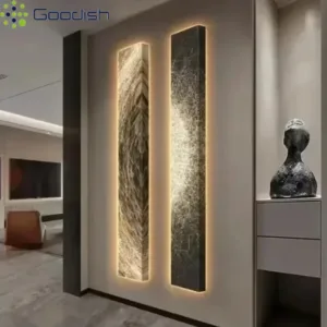 Industrial Vintage Painting Luminous Column LED Wall Lamps Art Creative Indoor Lights for Living Room Home Decoration Chandelier