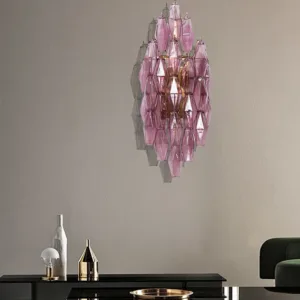 Vintage Glass Interior Led Wall Lamps Purple Indoor Wall Lights For Living Room Bedside Home Decor Art Decor