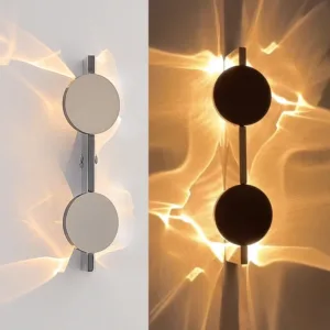 Modern LED Wall Lamp Stainless Rotating Wall Light Creative Shadow Mood Light Hotel Living Room Bedroom Room Decoration Lights
