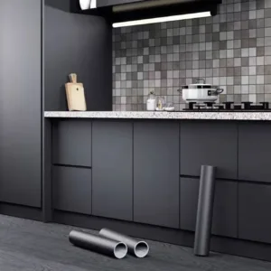 Matte Cabinet Film Kitchen Decor Waterproof Solid Color Self Adhesive Thicken Vinyl Wallpapers Bedroom Home Decor Wall Sticke
