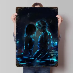 Final Fantasy 7 14 16 Xv Poster Customized Wall Art Vintage Metal Signs Retro Tin Plaque for Man Cave Office Decoration Gamin