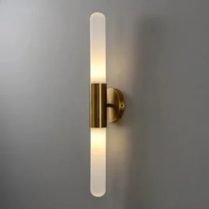 Modern Simplicity Transparent Glass Strip Shaped LED Wall Lamps Art Creative Lights for Living Room Home Decoration Chandeliers