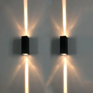 Outdoor Lighting Lens Beam Wall Lamps IP65 Waterproof Aluminum Wall Lights Corridor Garden Shopping Mall Up Down LED Porch Lamp