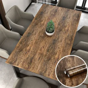 Vinyl Self-adhesive Waterproof Wood Wallpapers Wall Stickers for Wall in Rolls Furniture Renovation Film Bedroom Home Decor P