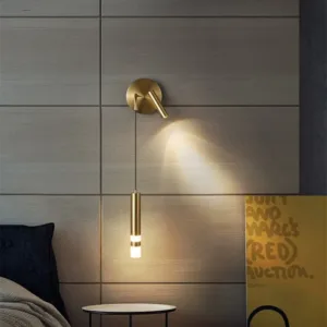 Nordic Style Iron Bedroom Wall Lamp Linear Reading Spot Light for Hotel Decorative Lighting Iron Material