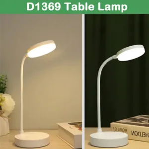 Foldable D1369 LED Table Lamp Rechargeable USB Night Light 3 Modes Dimming Eye Protection For Bedroom Student Book Reading Lamp