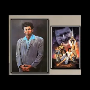 Vintage Seinfeld Kramer Portrait Canvas Art Print Wall Decor for Living Room Classic Home Decoration Poster