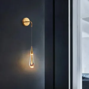Post-Modern Crystal Wall Lights Glass Led Creative Raindrops Wall Lamp for Restaurant Bedroom Bedside Corridor Wall Sconces Lamp