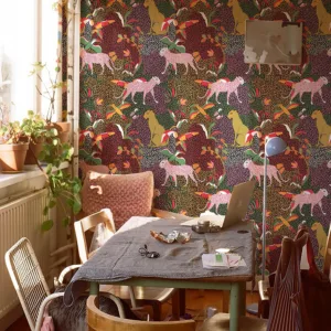 Watercolor Leopard And Tiger Wallpaper Retro Colorful Peel And Stick PVC Home Decor Vintage Furniture Vinyl Cabinet Sticker