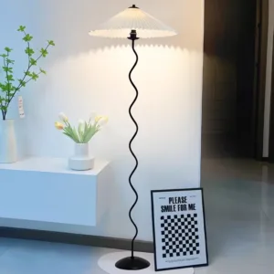 Nordic Designer Art Floor Lamp Minimalist Pleated Lamps Bedroom Standing Table Lamp Living Room Decor Ins Atmosphere Lighting