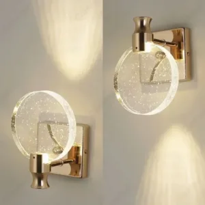 Modern Simple Crystal Bedroom Bedside Led Lights Bathroom Makeup Sconce Dining Table Wall Lamps for Room Decor Home-appliance