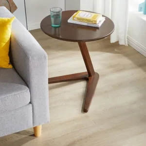 Stable Solid wood small coffee table household living room small round table sofa edge table